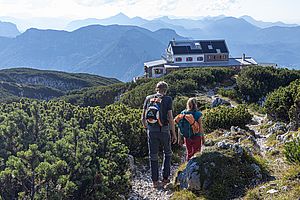 Kurzer Abstieg von den Kletterrouten zum Stöhrhaus