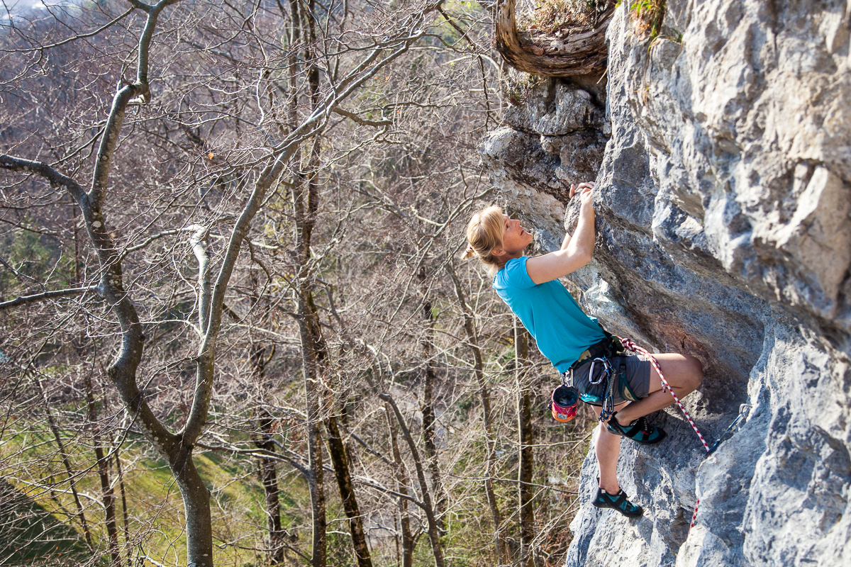 Klettern an der Hohenburg bei Lenggries