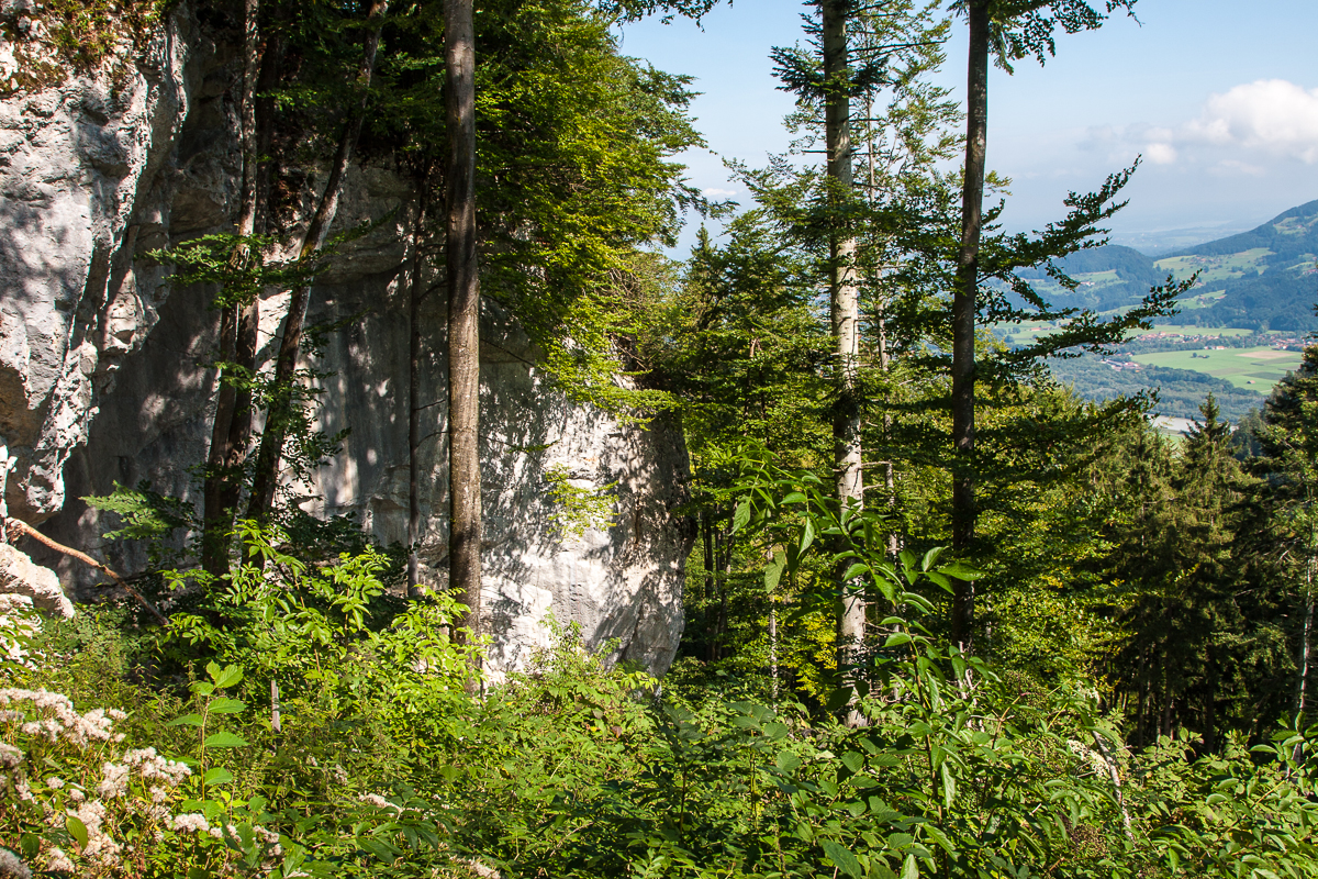 Die Druidenwand an der Hohen Asten bei Flintsbach