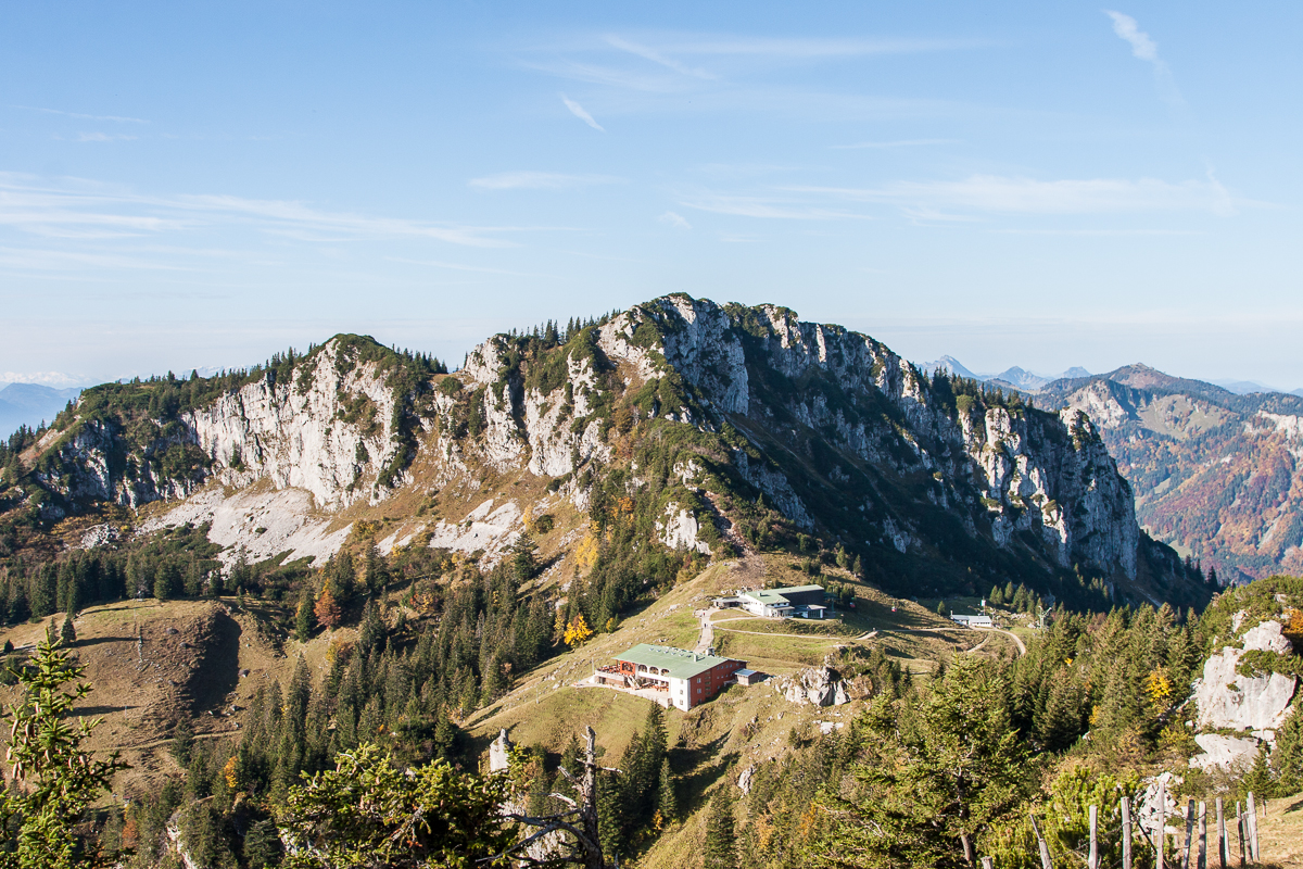 Die Scheibenwand von der Kampenwand aus.