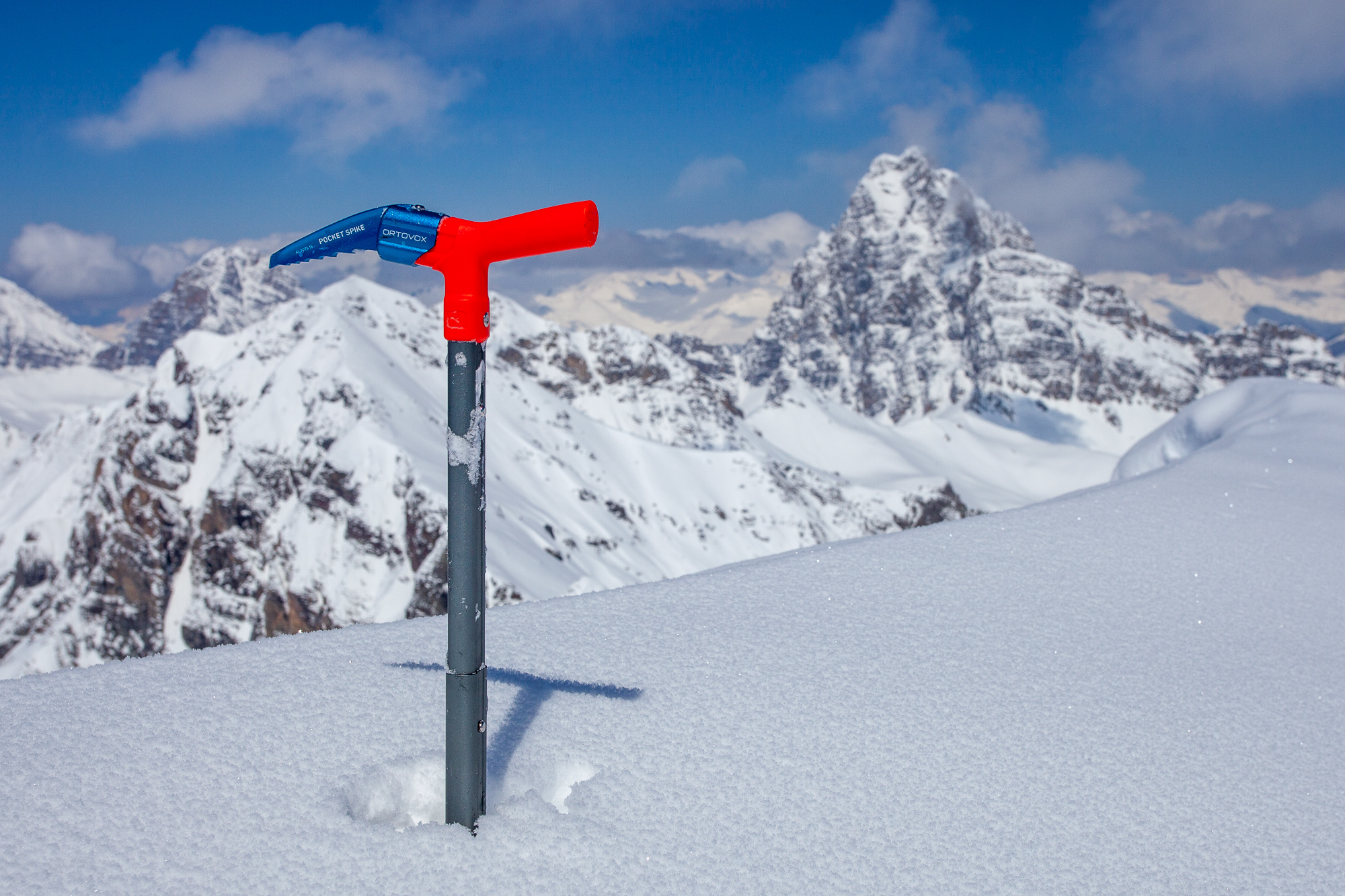 Der Pocket-Spike im Einsatz auf dem Piz Bleis Marscha