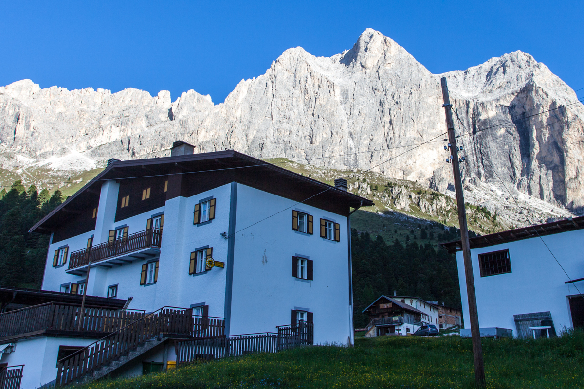 Gardecciahütte im Rosengarten, Dolomiten