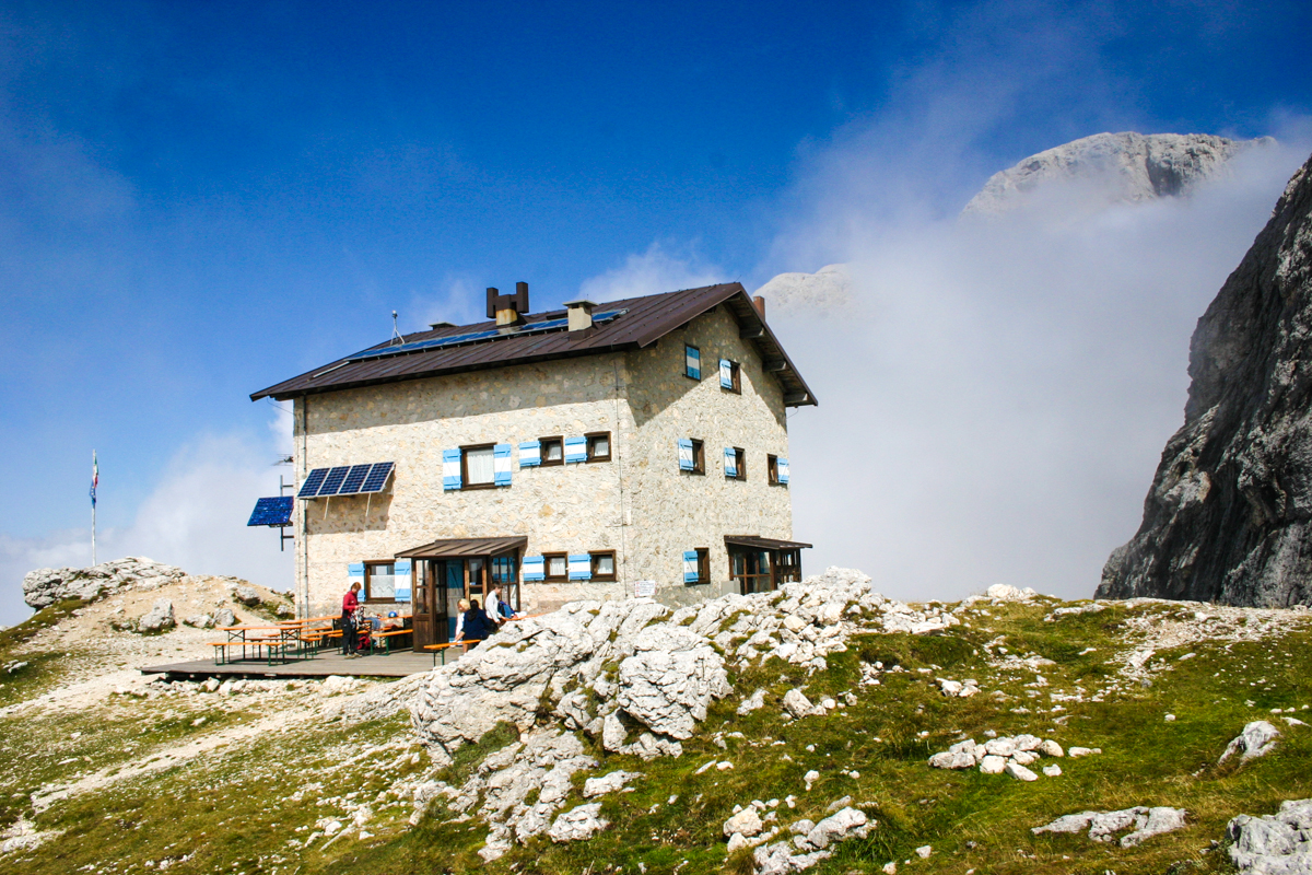 Velohütte in der Palagruppe, Dolomiten