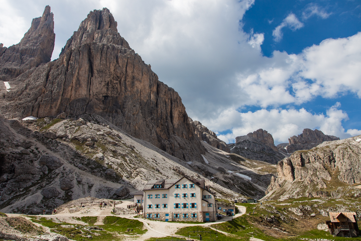 Vajolethütte im Rosengarten, Dolomiten