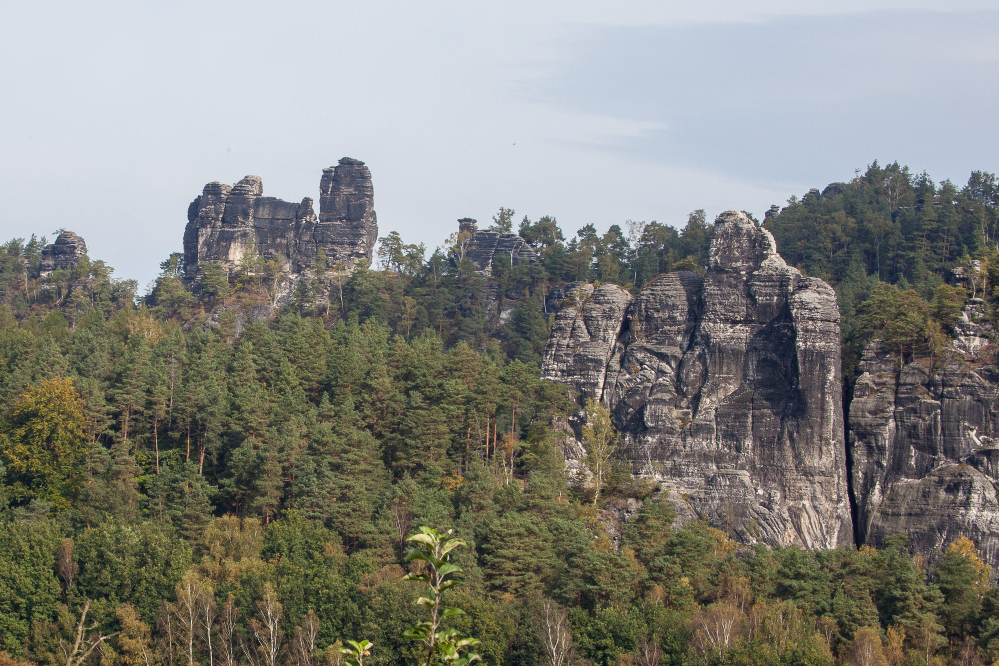 Die berühmte "Lokomotive" im Elbsandsteingebirge