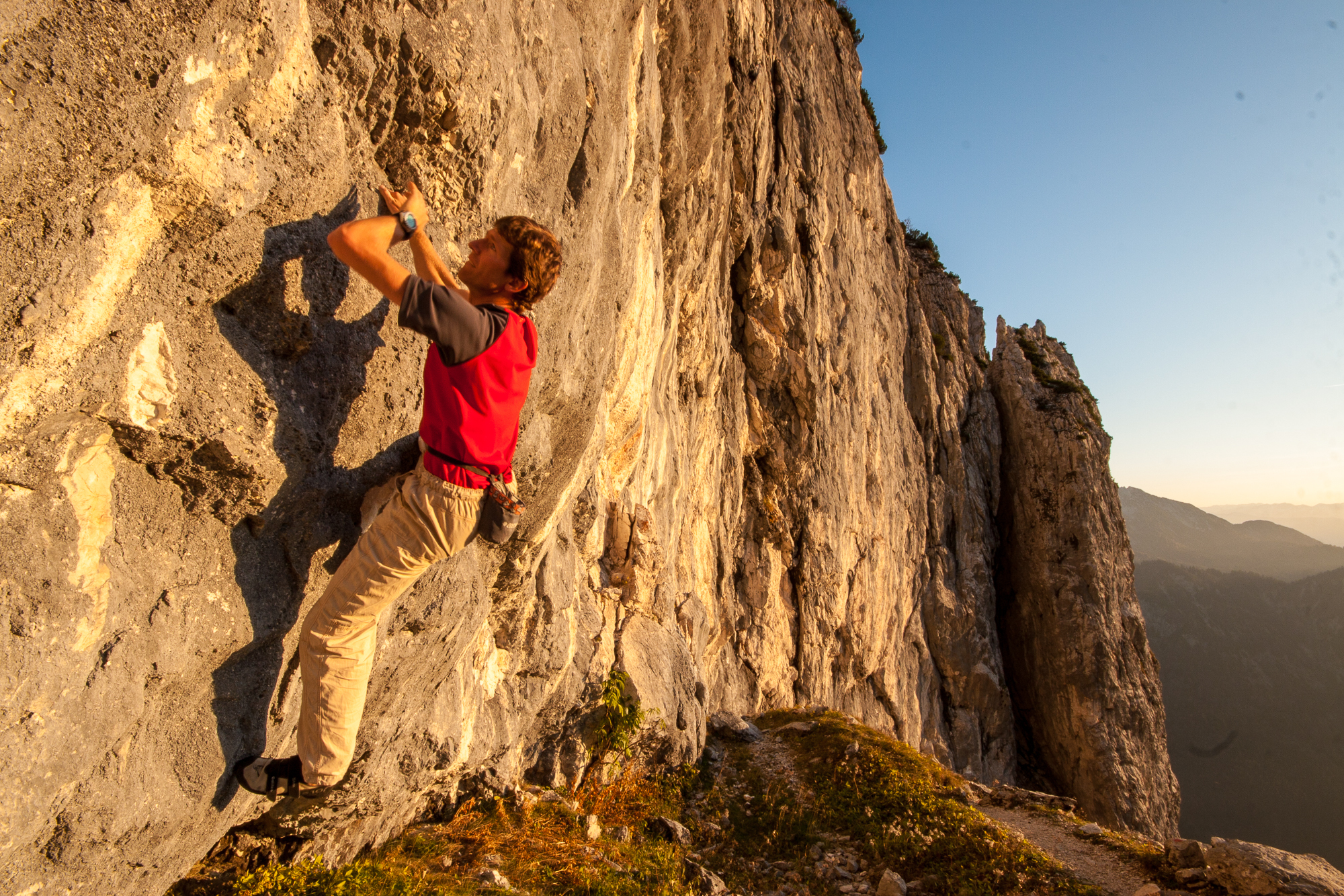 Klettern an der Steingrubenwand