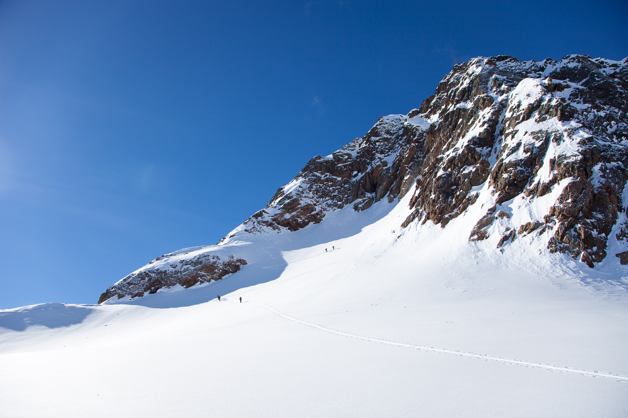 Die letzten Meter zum Skidepot