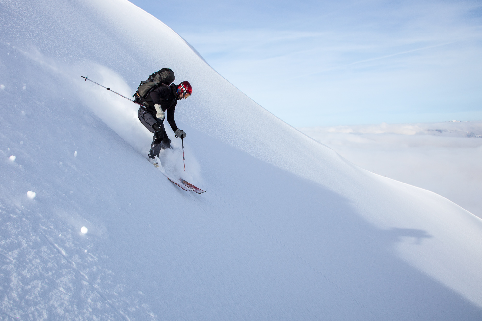 Traumhafte Abfahrt vom Weißkopfkogel nach Fieberbrunn