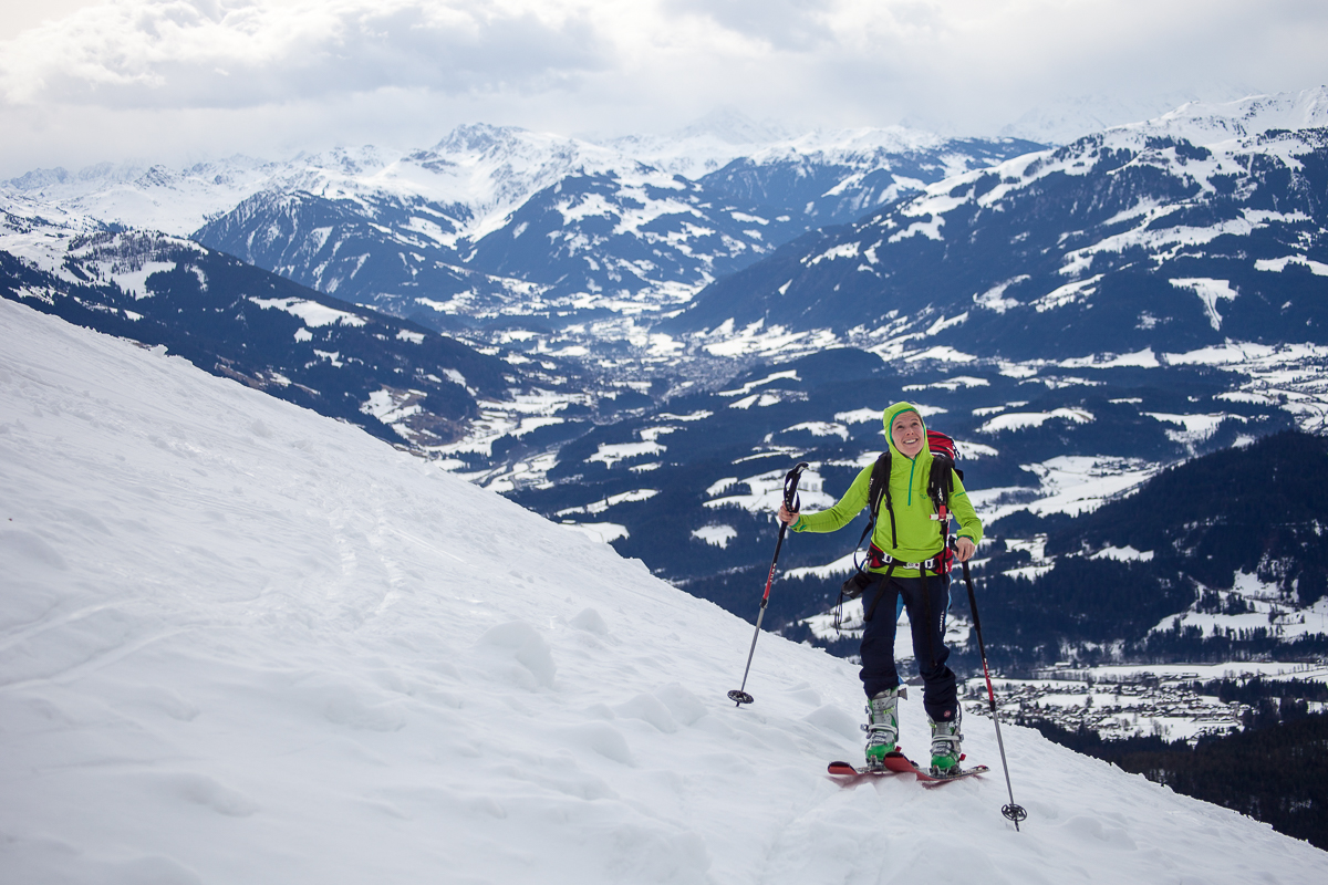 Winterlicher Ausblick nach Süden. 