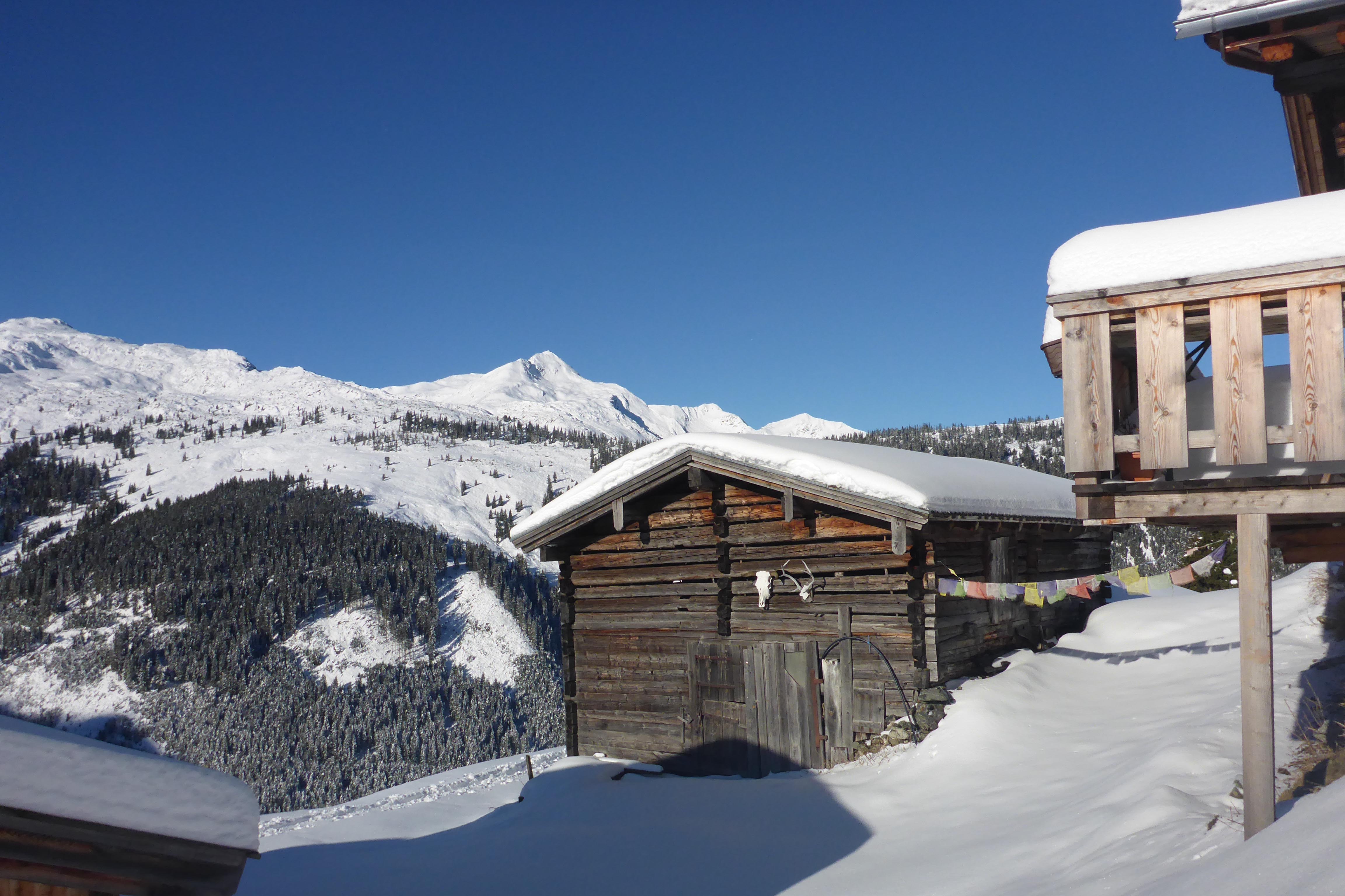 Traumhafter Wintertag an der Neuhögenalm.