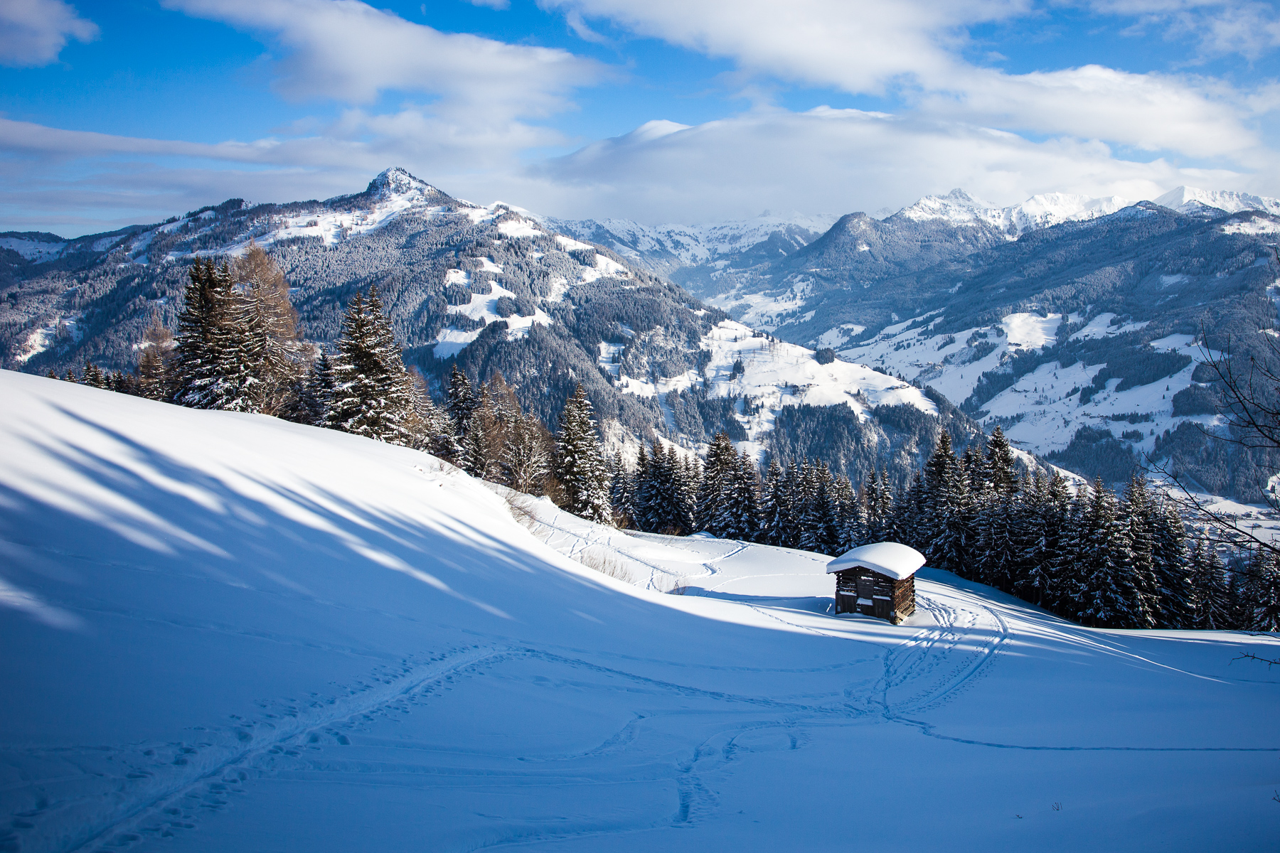 Schönes Skigelände an der Arlspitze im Großarltal