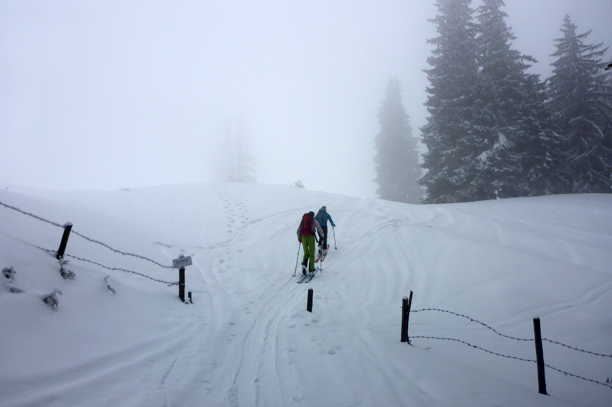 Nach dem Klausgraben auf Höhe der Dalsenalm