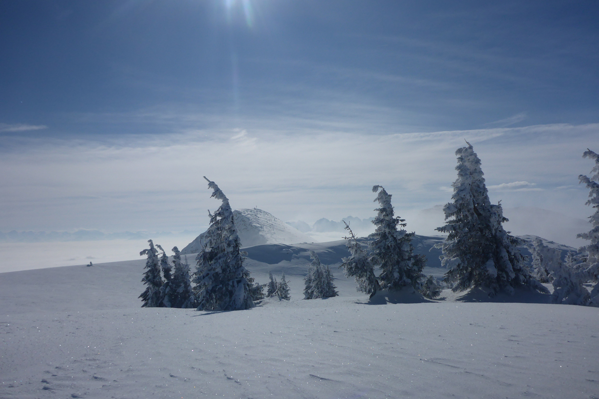 Blick nach Süden zum Geigelstein.