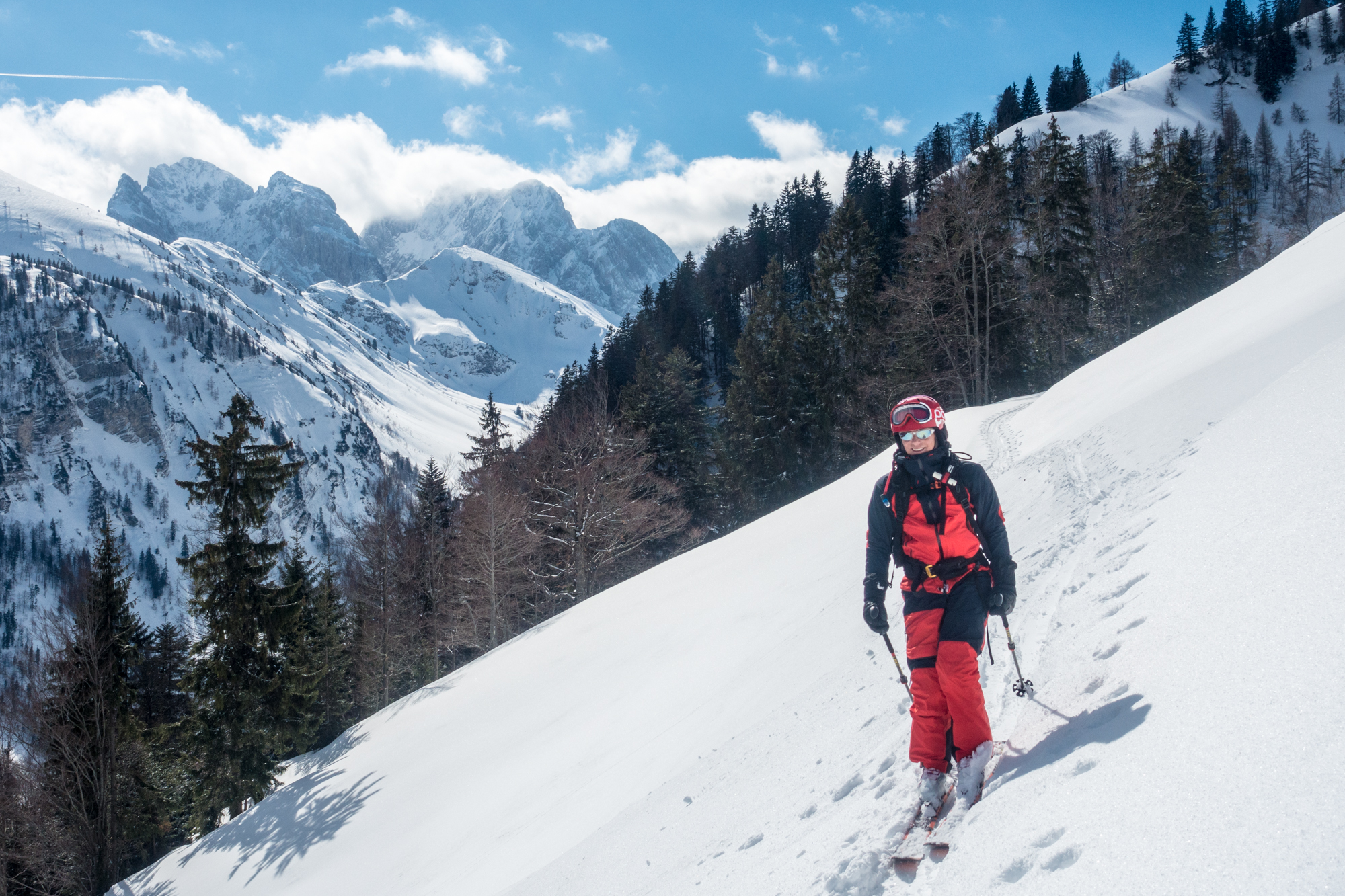 In Richtung Feldberg und Wilder Kaiser schauts nach mehr Neuschnee aus.