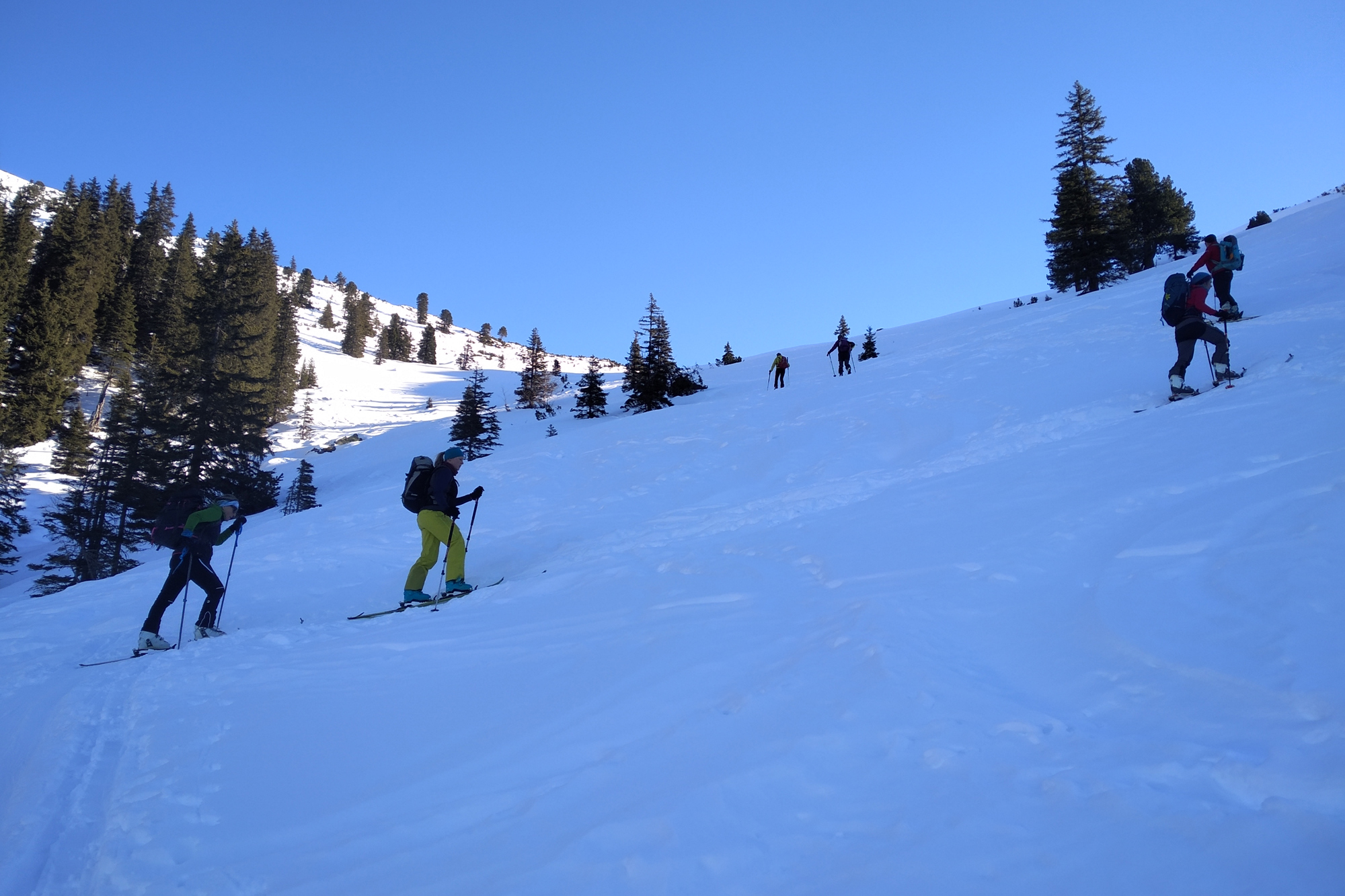 Aufstieg ins Schneegrubenjoch