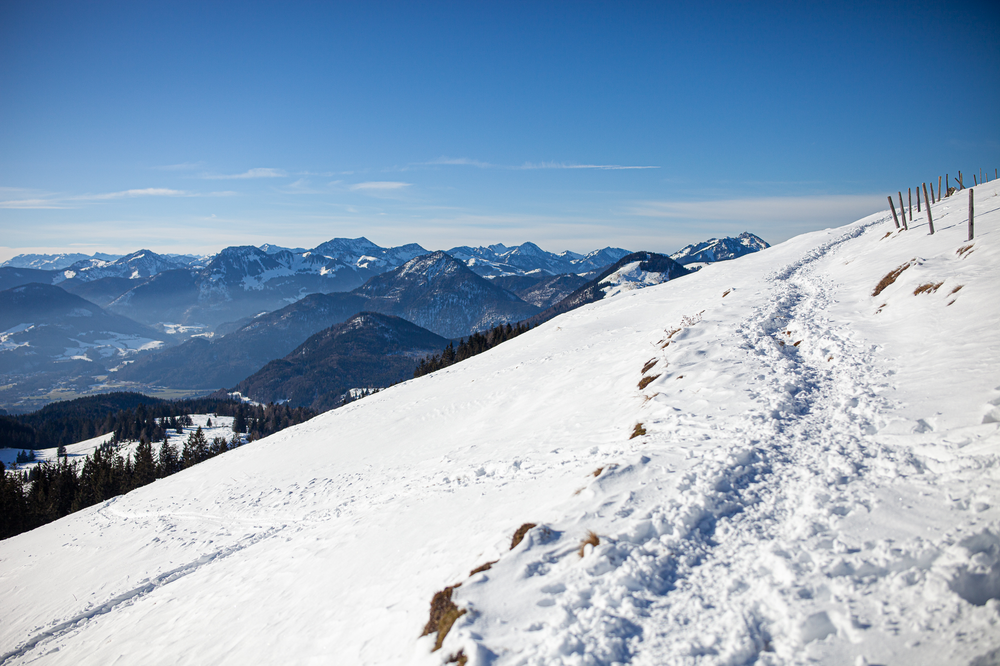 Blick ins Mangfallgebirge