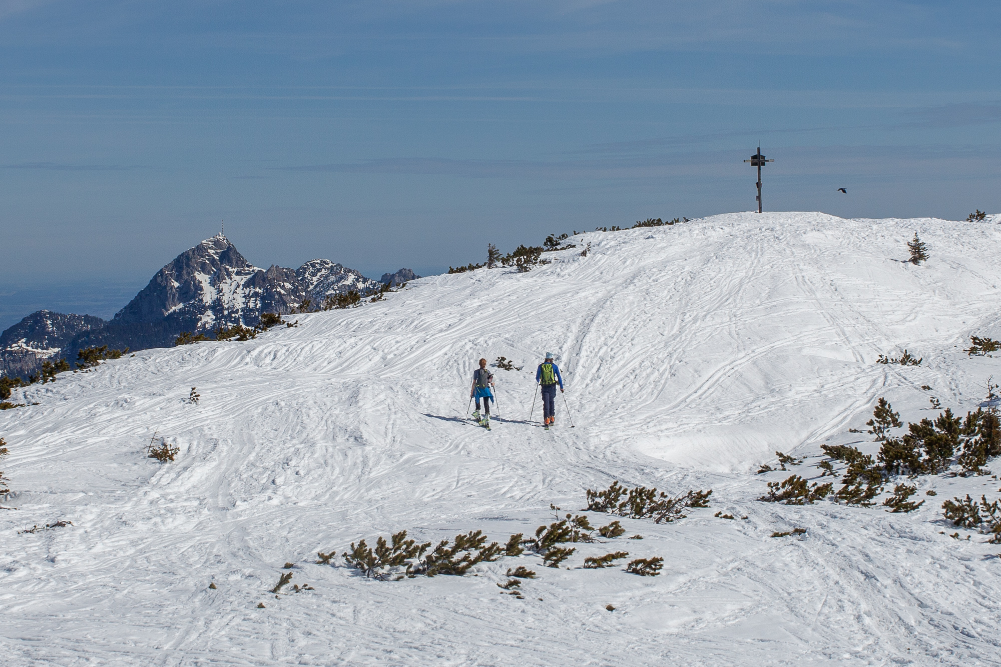 Hochmiesing Gipfel und Wendelstein