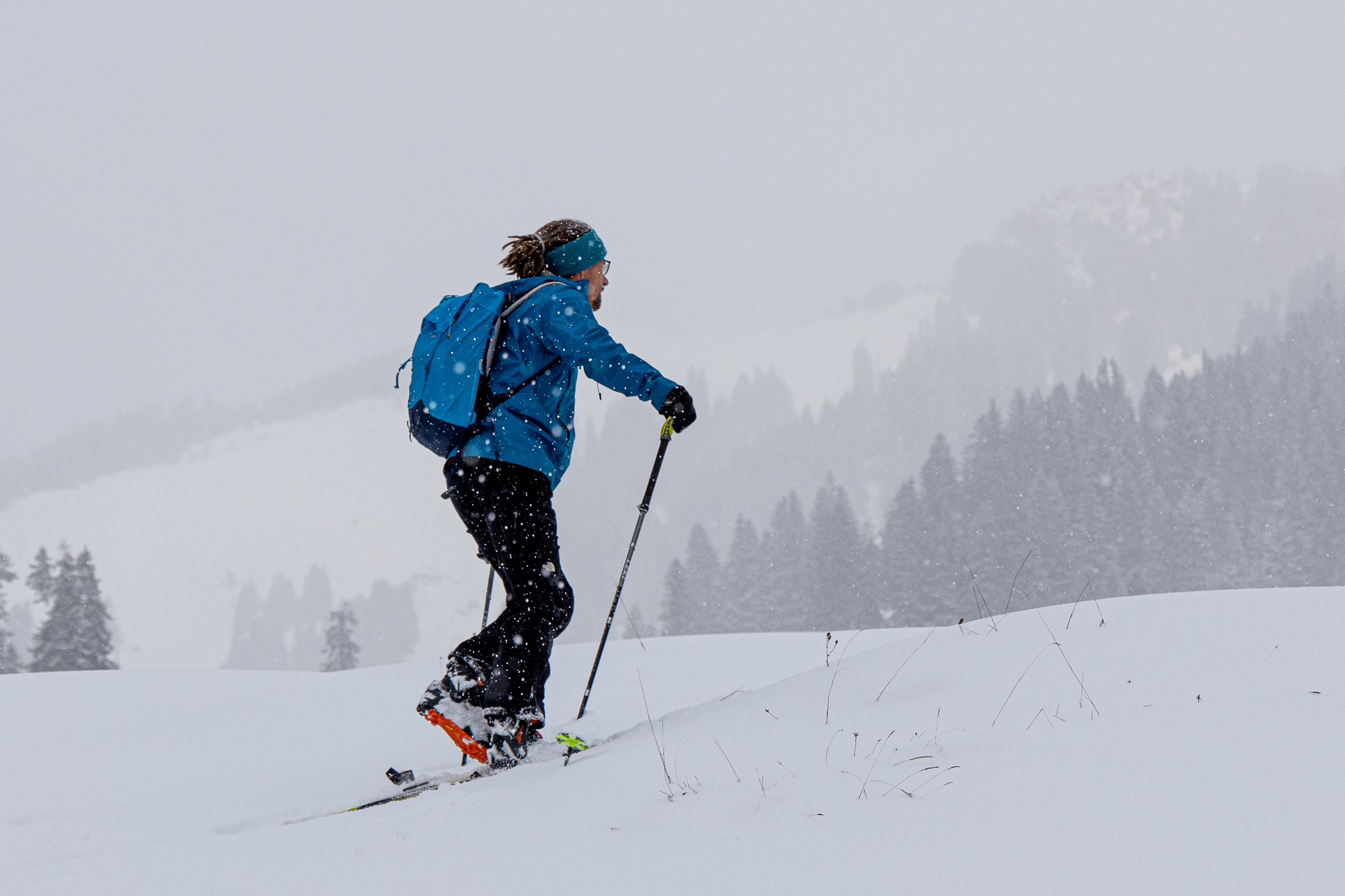 Am Vormittag gab es noch letzte Schneeschauer