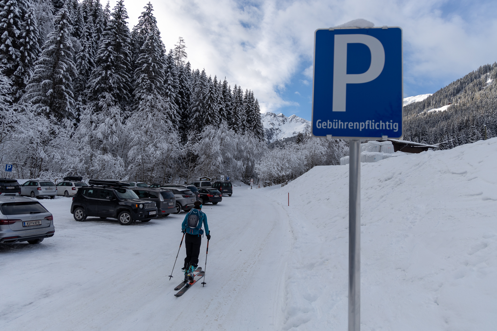 Start am Parkplatz Greiter Graben