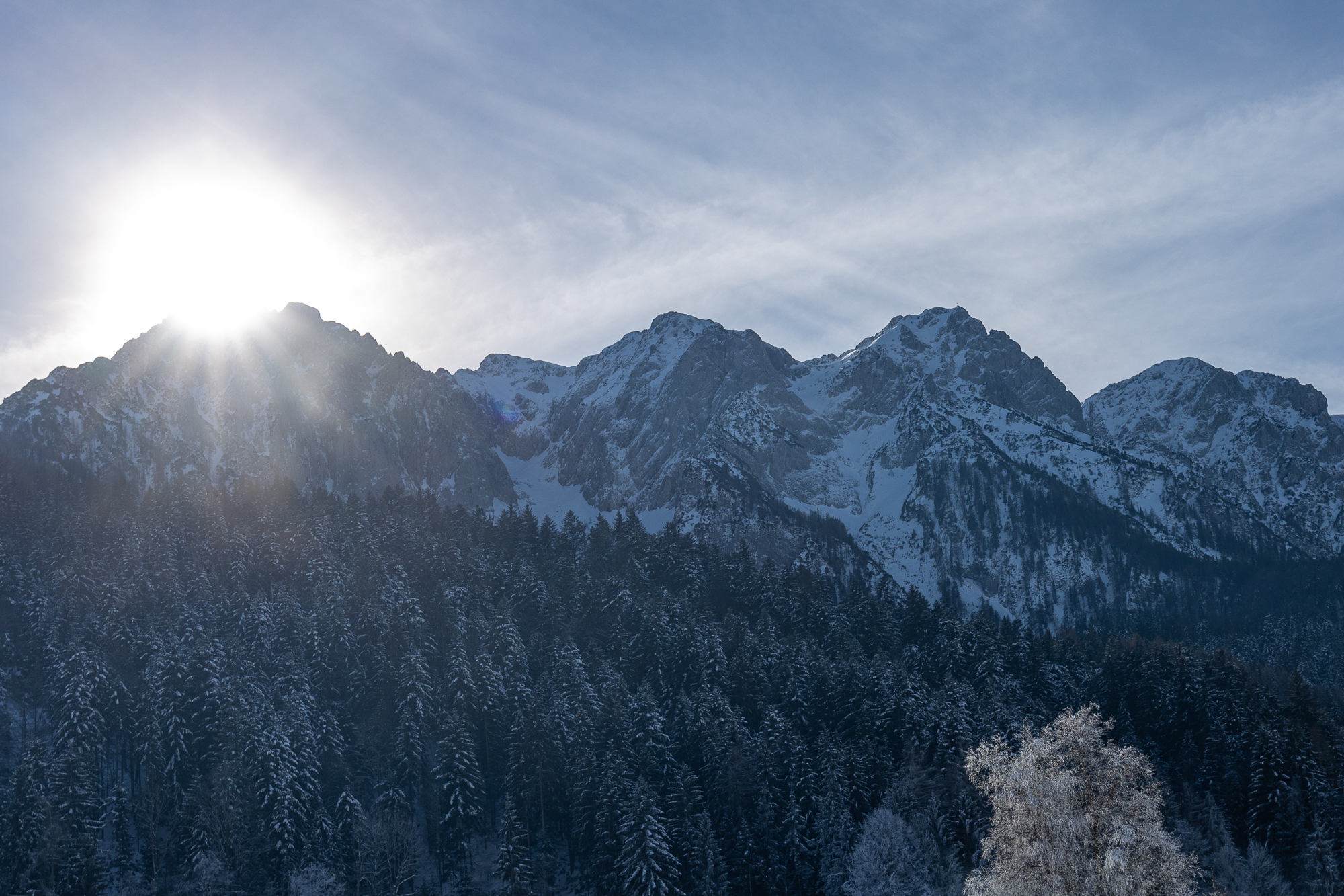 Blick zurück vom Tal