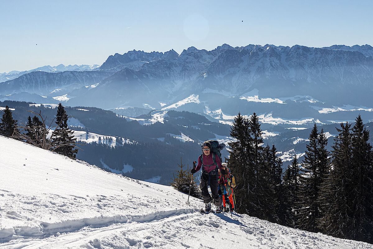 Blick zum Kaisergebirge