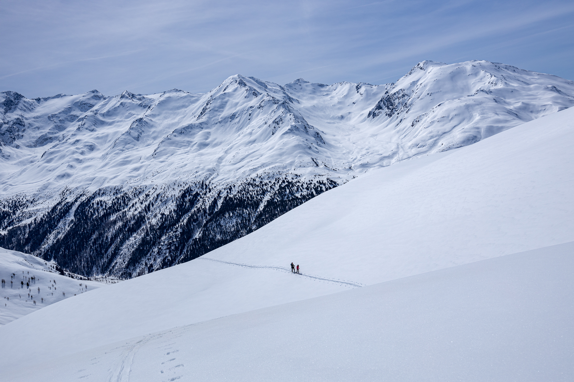  Tolle Aussicht auf die gegenüberliegende Bergkette aus dem Schönkar 