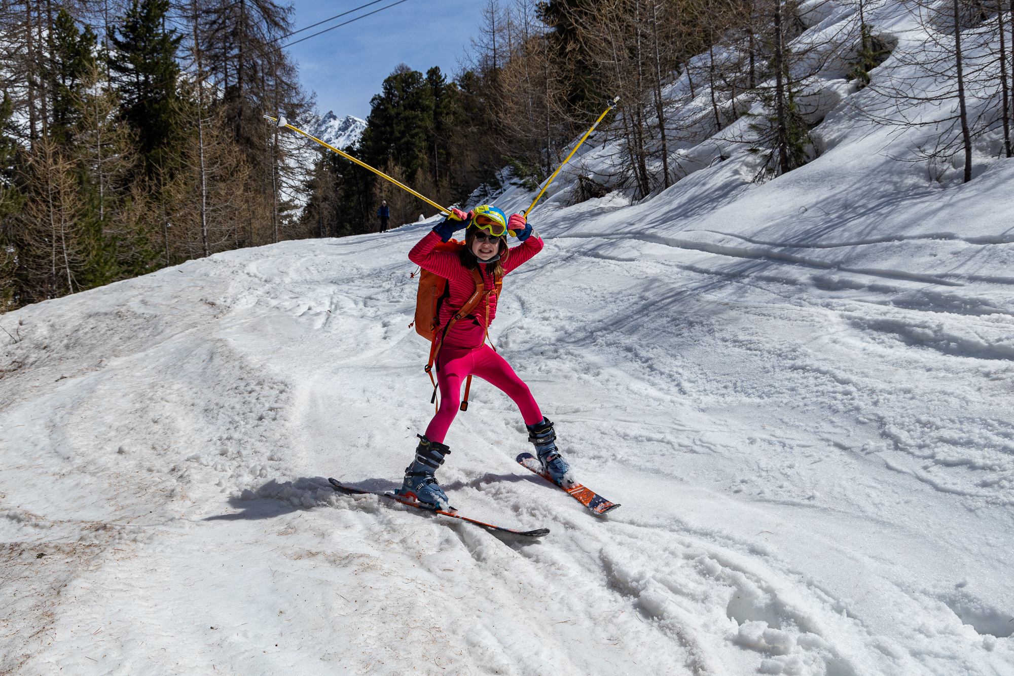  Die Piste unterhalb Maseben 